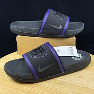 NIKE OFFCOURT SLIDE BALTIMORE RAVENS "SANDALS" BLACK-PURPLE SZ 10 [DD0546-001]